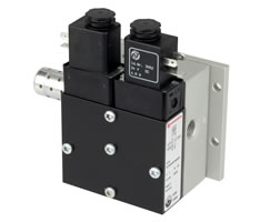 Kendini denetleyen emniyet valfi, G1/4, NC, 3/2, solenoid pilot / yay geri dönüşlü