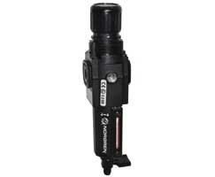 Excelon filtre/regülatör, 3/8 PTF, 5 µm, 0,3-10 bar, manuel tahliye, göstergesiz