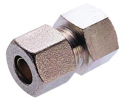 43 serisi sıkıştırma bağlantı parçaları dış somun, dişi adaptör, düz, G1/4, 8mm