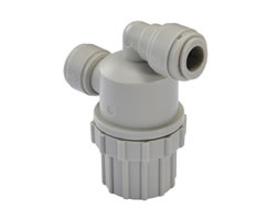 Pneufit D asetal geçmeli bağlantı parçası, filtre süzgeci, 3/8