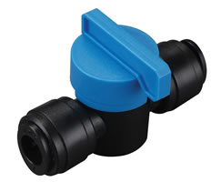 Pneufit D 2/2 shut-off valve, straight, 8mm